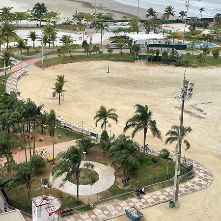 산토스 Ap Pe Na Areia Vista Parcial Mar 아파트 외부 사진